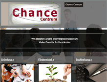 Tablet Screenshot of chance-centrum.de